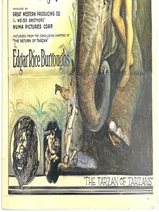 Lithograph Window Card for The Adventures of Tarzan