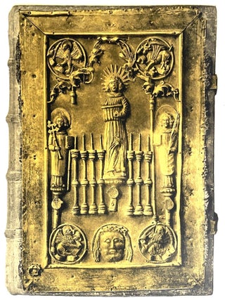 Item #1019 Folio-size Print of Early Book Binding. Chromolithographs
