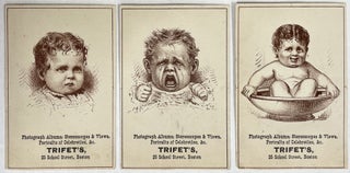 Group of Six Comic Trade Cards for Boston Card Shop Trifet’s, c.1890