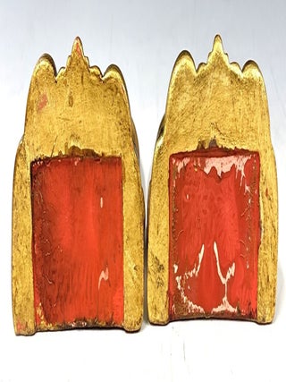 Gold-Finish Ceramic Cameo Bookends