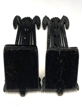 Art Nouveau Cast Metal Bookends