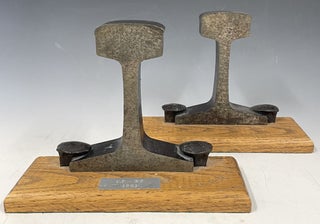 Item #1111 Union / Northern Pacific Railroad Bookends. Bookends