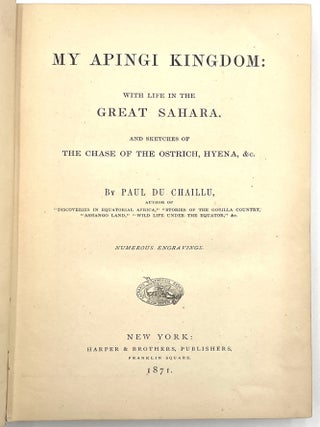 My Apingi Kingdom: With Life in the Great Sahara