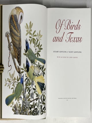 Item #1171 Of Birds and Texas. Stuart Gentling, Scott