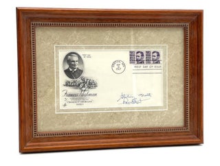 Item #1275 Francis Parkman First Day Cover Signed by Rex Stout and Sterling North - 1967. Rex Stout