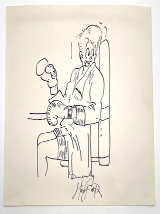 Original SIGNED drawing of comic strip character Joe Palooka