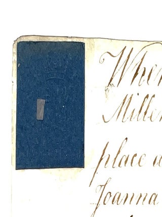 Large 18th Century Quaker Marriage Contract Between Joseph Coles and Joanna Bevan