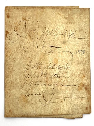 Vellum Indenture Dated April 8th, 1774