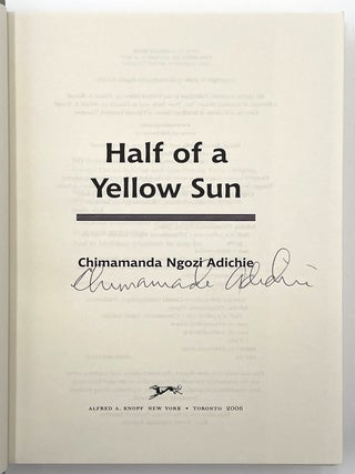 Half of a Yellow Sun [SIGNED]