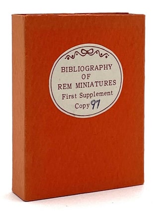 Bibliography of REM Miniatures: First Supplement 1978-1982.