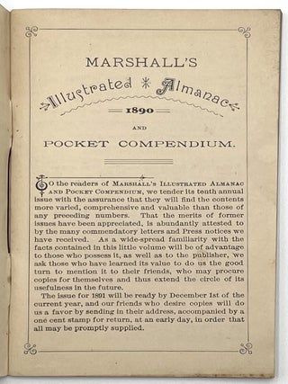 Marshall’s Almanac and Pocket Compendium for 1909