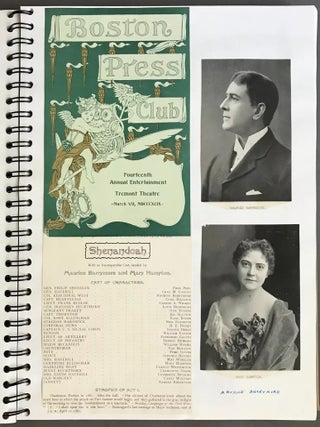 Archive of Clipped Boston-Area Theatre Programs and Playbills c.1893 – 1911