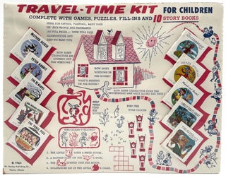 Item #1359 Travel-Time Kit for Children, Mt. Hawley Publishing Co., 1964. Miniature Books