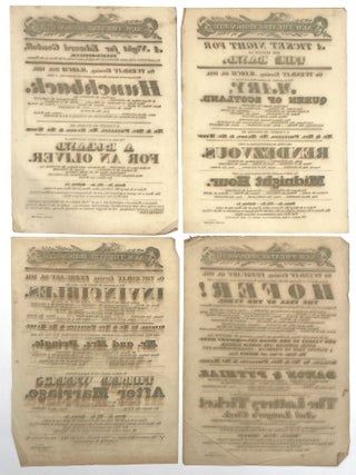 Group of Four Original Playbills: New Theatre Bridgnorth, 1834