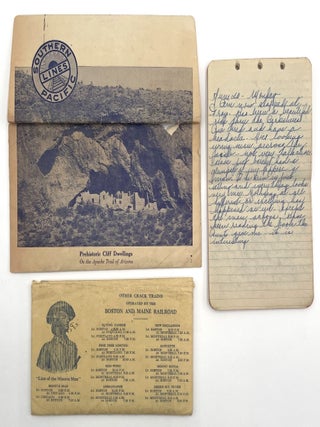 Charming Travel Itinerary, Diary, and Ephemera, Phyllis Brown, 1927