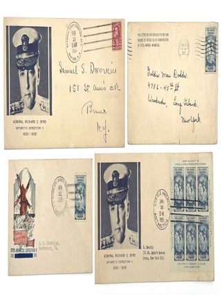 Item #1371 Byrd Antarctic Expedition II: Group of Four Stamped Postal Envelopes, 1934 – 1935....