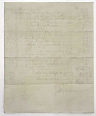 Pair of Manuscript Documents for 1835 (Belfast to New York) Voyage of the Sarah Sheafe.