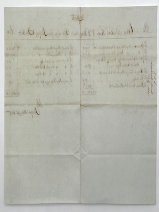 Pair of Manuscript Documents for 1835 (Belfast to New York) Voyage of the Sarah Sheafe.