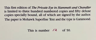 The Private Eye in Hammett and Chandler