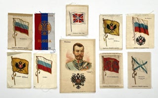 Item #1458 Ten Egyptienne and Nebo Cigarettes illustrated silk cigarette premiums, circa 1910....