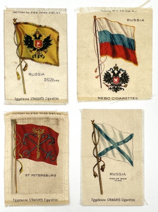 Ten Egyptienne and Nebo Cigarettes illustrated silk cigarette premiums, circa 1910