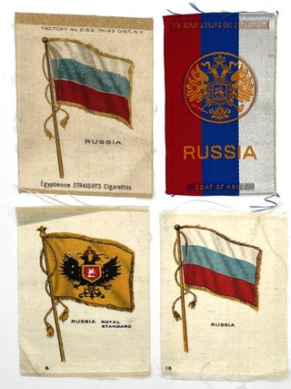 Ten Egyptienne and Nebo Cigarettes illustrated silk cigarette premiums, circa 1910