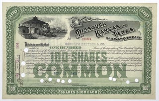 Group of Five Stock Certificates for Texas Companies, 1904 – 1968