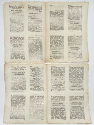 Group of Five Uncut Sheets: Prima Elementa Historiae Urbis Augustae… Augsburg: Lotter, 1763
