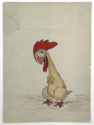 Item #1496 Original Drawing Depicting Whimsical Chicken, circa 1925. Grand Duchess Xenia...