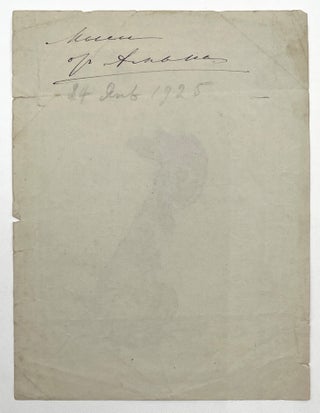 Original Drawing Depicting Whimsical Chicken, circa 1925