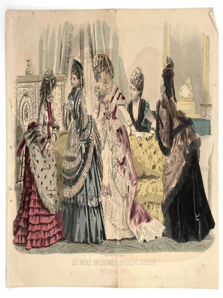 Item #1541 Hand-Colored Print from Peterson’s Magazine (Oct. 1872). Fashion