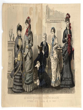 Item #1546 Hand-Colored Print from Peterson’s Magazine (Sept. 1873). Fashion