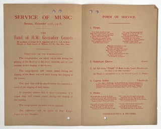 Group of Four Church of St. Martin’s-in-the Fields Armistice Programs, 1918 – 1919