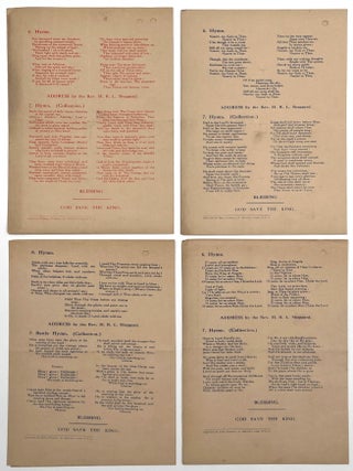 Group of Four Church of St. Martin’s-in-the Fields Armistice Programs, 1918 – 1919