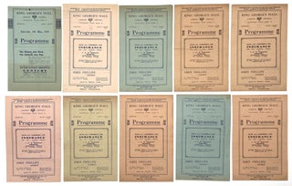 Item #1562 Group of Ten King George’s Hall YMCA Programs, 1918 – 1919. YMCA