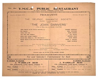 Group of Ten King George’s Hall YMCA Programs, 1918 – 1919