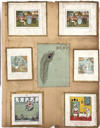 Group of 51 Hand-Written Menu Cards, ca. 1890