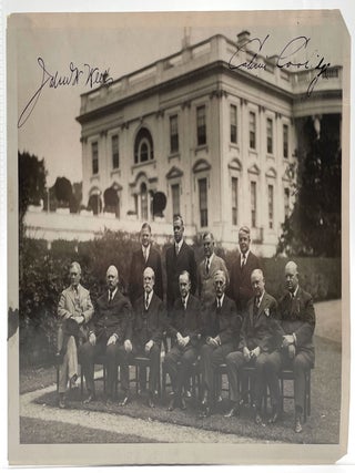 Item #1574 Signed 8 x 10 Photo with Cabinet, 1923. Calvin Coolidge