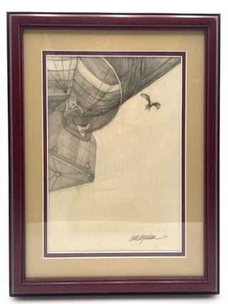 Original Art: “The Big Bird circled,” Preliminary Pencil Sketch from Hot Air Henry by Mary Calhoun, 1980