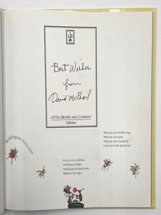 Inscribed Original Drawing for Bubblegum Delicious by Dennis Lee, May 27, 2000