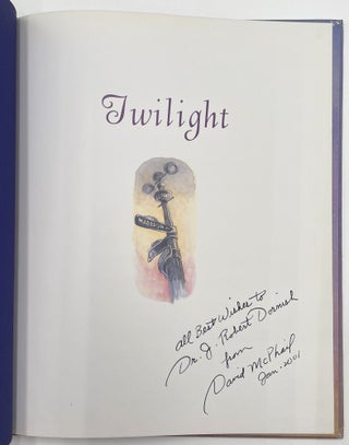 Preliminary Watercolor Sketch for Twilight by Holly Young Huth, with an Autograph Letter Signed on the Verso. Dec. 1, 2003