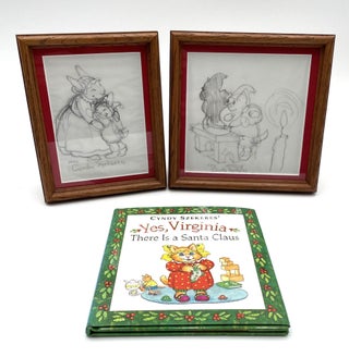 Item #1619 Pair of Original Pencil Sketches, 1996. Cyndy Szekeres
