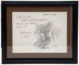 Item #1620 Signed Pencil Drawing with Ink Inscription, March 20, 2008. David McPhail