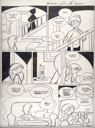 One Page of Original Artwork from the Amelia Rules! Series, 2009