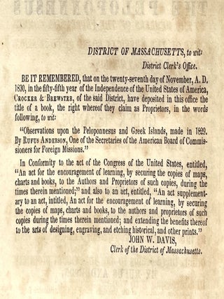 Observations Upon the Peloponnesus and Greek Islands