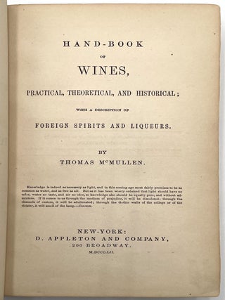 Hand-Book of Wines