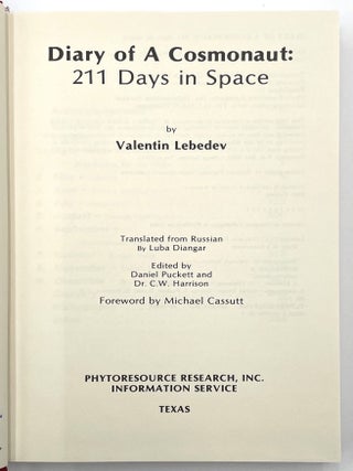 Diary of a Cosmonaut