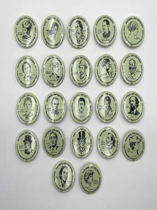 Item #1729 Group of 22 National Gay Archives Pins, 1980. LGBTQ