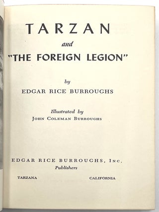 Tarzan and the Foreign Legion