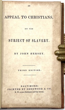 An Appeal to Christians, on the Subject of Slavery